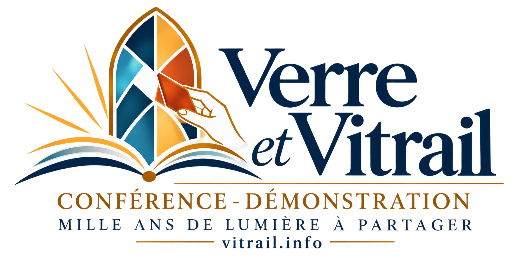 Verre et Vitrail — conférence-démonstration, Mille ans de lumière à partager — vitrail.info